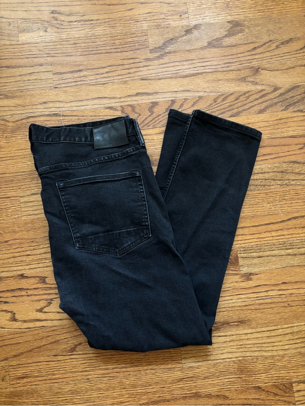 AllSaints Men's Black Slim Cigarette Jeans